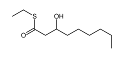S-ethyl 3-hydroxynonanethioate结构式