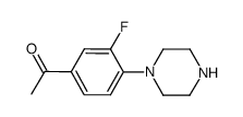 1-(3-FLUORO-4-PIPERAZIN-1-YLPHENYL)ETHANONE Structure