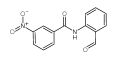 N-(2-甲酰基苯基)-3-硝基苯甲酰胺结构式