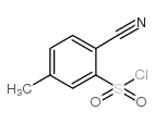 2-cyano-5-methylbenzenesulfonyl chloride structure