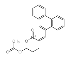 [(Z)-4-nitro-5-phenanthren-9-yl-pent-4-enyl] acetate structure