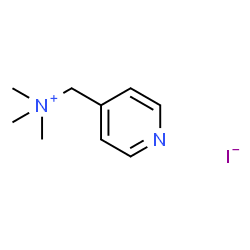 N,N,N-三甲基-1-(吡啶-4-基)甲铵碘化物结构式