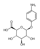 (2S,3S,4S,5R,6S)-6-(4-aminophenoxy)-3,4,5-trihydroxyoxane-2-carboxylic acid结构式