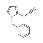 (1-苄基-1H-咪唑-2-基)乙腈结构式