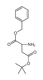1-O-benzyl 4-O-tert-butyl (2S)-2-aminobutanedioate结构式