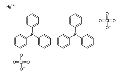 mercury(2+),triphenylphosphane,diperchlorate Structure
