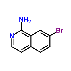 1-氨基-7-溴异喹啉结构式