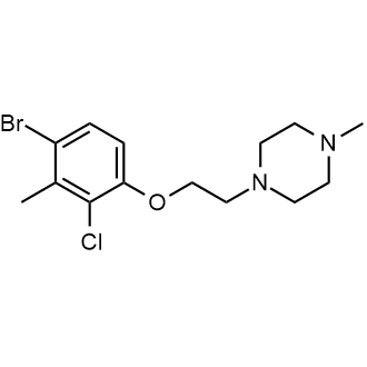 1-(2-(4-Bromo-2-chloro-3-methylphenoxy)ethyl)-4-methylpiperazine Structure