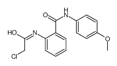2-(2-氯乙酰基氨基)-N-(4-甲氧基苯基)-苯甲酰胺结构式