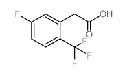 5-Fluoro-2-(trifluoromethyl)phenylacetic acid Structure