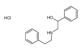 (2-hydroxy-2-phenylethyl)-(2-phenylethyl)azanium,chloride Structure
