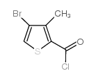 4-bromo-3-methyl-2-thiophenecarbonyl chloride Structure