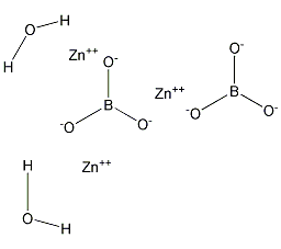 Boric acid (HBO2), zinc salt, dihydrate Structure