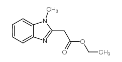 (1-甲基-1H-苯并咪唑-2-基)乙酸乙酯结构式