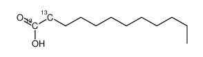 Dodecanoic acid-1,2-13C2 Structure