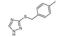 3-[(4-甲基苯甲基)硫代]-1H-1,2,4-三唑结构式