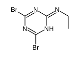 4,6-dibromo-N-ethyl-1,3,5-triazin-2-amine Structure