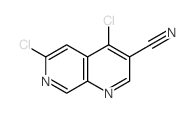 4,6-二氯-1,7-萘啶-3-甲腈结构式
