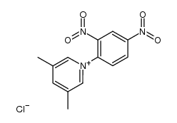 1-(2,4-dinitro-phenyl)-3,5-dimethyl-pyridinium, chloride Structure