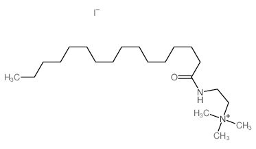 2-(hexadecanoylamino)ethyl-trimethyl-azanium结构式