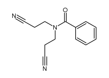 N,N-bis(2-cyanoethyl)benzamide Structure