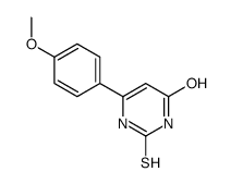 2,3-二氢-6-(4-甲氧基苯基)-2-硫氧代-4(1h)-嘧啶酮结构式