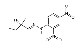 (R)-2-methyl-butyraldehyde-(2,4-dinitro-phenylhydrazone) Structure