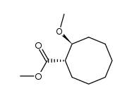 methyl trans-2-methoxycyclooctanecarboxylate Structure