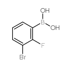 3-bromo-2-fluorophenylboronic acid structure