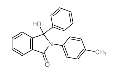 3-hydroxy-2-(4-methylphenyl)-3-phenyl-isoindol-1-one结构式