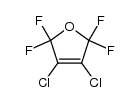3,4-dichloro-2,2,5,5-tetrafluoro-2,5-dihydrofuran结构式