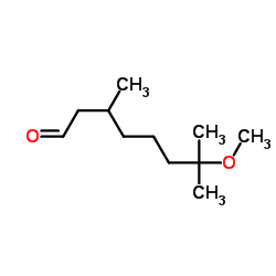 7-甲氧基-3,7-二甲基辛醛结构式