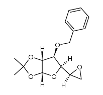 (3aR,5R,6S,6aR)-6-(benzyloxy)-2,2-dimethyl-5-((S)-oxiran-2-yl)tetrahydrofuro[2,3-d][1,3]dioxole结构式