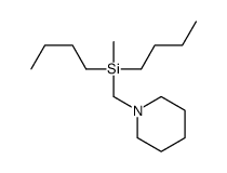dibutyl-methyl-(piperidin-1-ylmethyl)silane Structure