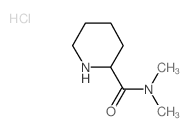 N,N-Dimethyl-2-piperidinecarboxamide hydrochloride Structure