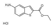 5-氨基苯并[b]噻吩-2-羧酸乙酯盐酸盐结构式