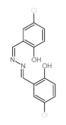 (6Z)-4-chloro-6-[[2-[(3-chloro-6-oxo-1-cyclohexa-2,4-dienylidene)methyl]hydrazinyl]methylidene]cyclohexa-2,4-dien-1-one Structure