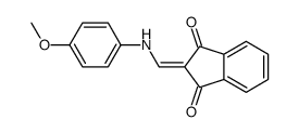 2-[(4-methoxyanilino)methylidene]indene-1,3-dione Structure