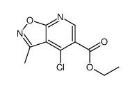 ethyl 4-chloro-3-methyl-[1,2]oxazolo[5,4-b]pyridine-5-carboxylate结构式