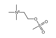 trimethyl(2-methylsulfonyloxyethyl)azanium结构式