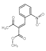 methyl 2-(o-nitrobenzylidene)-acetoacetate Structure