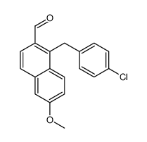 1-[(4-chlorophenyl)methyl]-6-methoxynaphthalene-2-carbaldehyde Structure