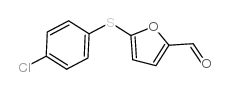 5-[(4-CHLOROPHENYL)SULFANYL]-2-FURALDEHYDE结构式