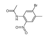 acetic acid-(5-bromo-4-methyl-2-nitro-anilide)结构式