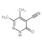 4-Pyridazinecarbonitrile, 2,3-dihydro-5,6-dimethyl-3-oxo- Structure