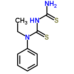 N-Ethyl-N-phenyldicarbonodithioimidic diamide结构式