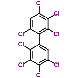 2,2',3,3',4,4',5,6'-八氯联苯结构式