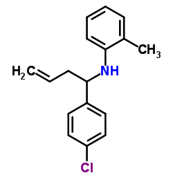 N-[1-(4-Chlorophenyl)-3-buten-1-yl]-2-methylaniline结构式
