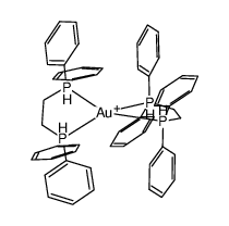 [Au(1,2-bis(diphenylphosphino)ethane)2](1+)结构式