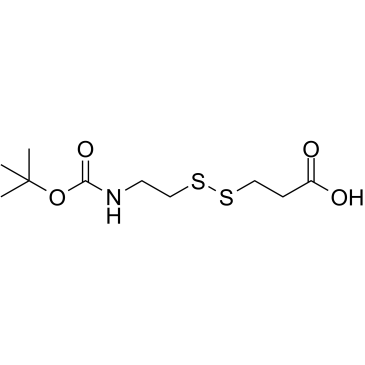 Boc-NH-ethyl-SS-propionic acid structure